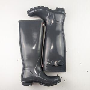 Hunter Dark Gray Women's Rain Boots